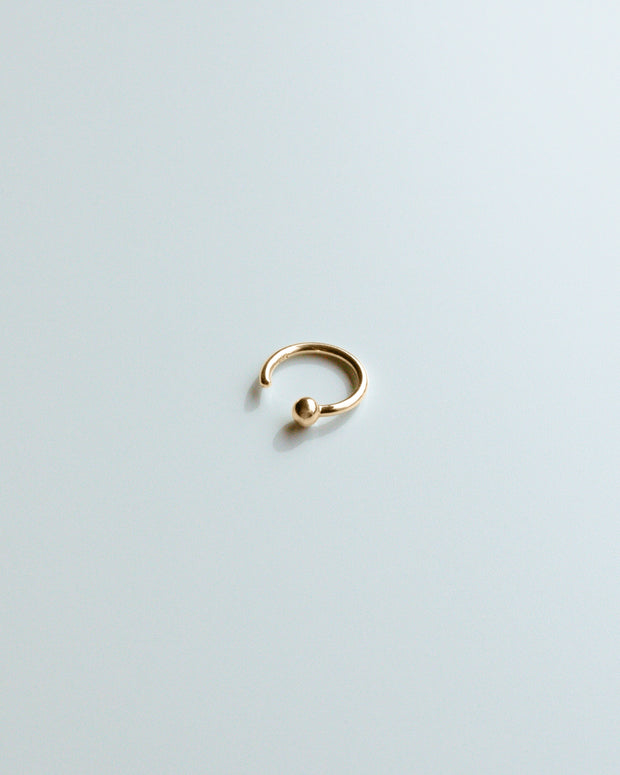 Gold Single Ball Ring