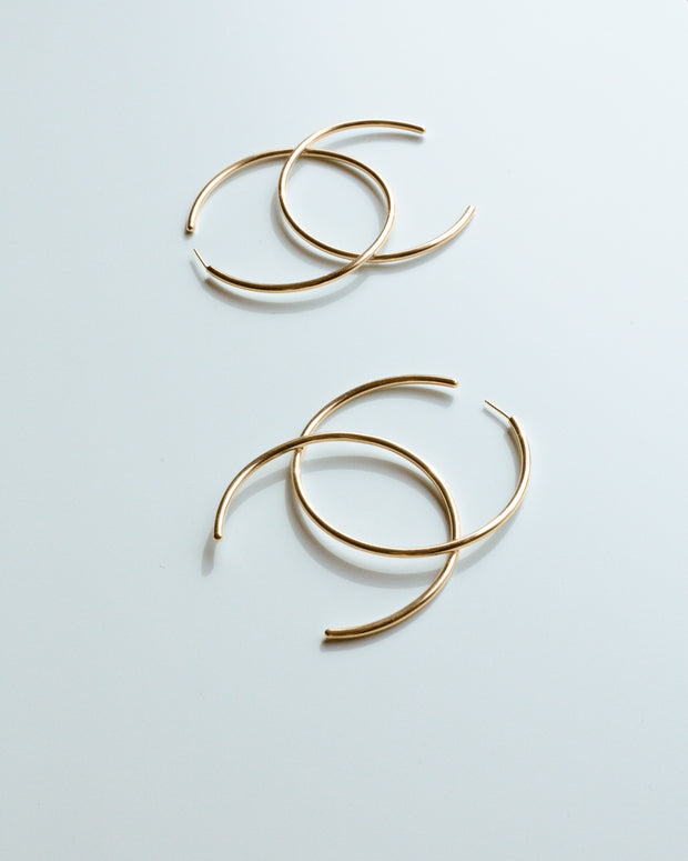 Gold Half Hoop Earrings