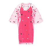 T-Shirt Dress Mirror Splash Hot Pink