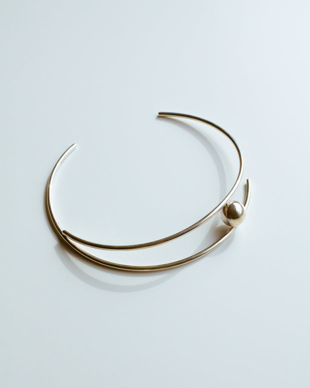 Silver Sputnik Collar Necklace