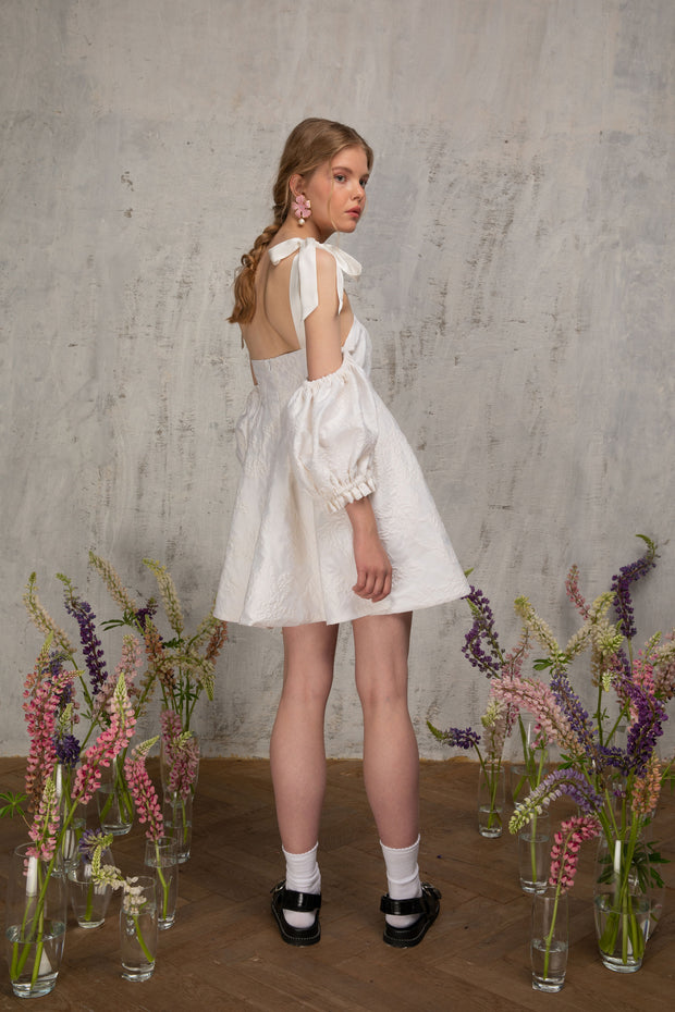 Mini Baby-Doll Tafetta Dress