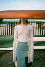 Color-Blocked Skirt