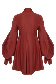 Burgundy Shirt Dress
